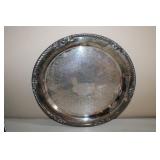 Vintage Bristol Silver Plated Tray By Poole 16