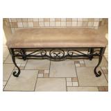 Wrought Iron Bench 19 x 42 x 16