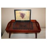 Wooden TV Tray small chiip, 23 x 10 x 14,Artwork