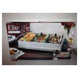 Elite Triple Buffet Server & Warmer Tray