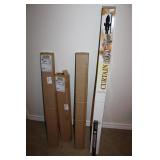 Curtain Rod & Ivory  Color Blinds, Wall Decals