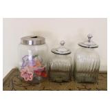 Glass Jars with Tops / Cookie Cutter