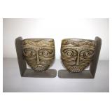 Pier One Wrought Mask 6 x 6 x 2 Book Ends