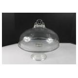 Vintage Crystal Cake Platter 10 1/2' with Top Vintage Crystal Cake Platter 10 1/2' with Top