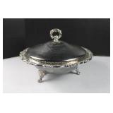 Oneida Silver Footed 12' Bowl with Top Oneida Silver Footed 12' Bowl with Top