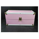 Pink Doll Storage Box Brass Hinges 8 x 8 x 16 Pink Doll Storage Box Brass Hinges 8 x 8 x 16