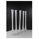 Beautiful White Crystal Vases 24' Beautiful White Crystal Vases 24'