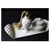 Vintage Avon Tray, Perfume Sprayer and Power Bowl Vintage Avon Tray, Perfume Sprayer and Power Bowl