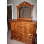 Beautiful antique , 7 drawer 2 cabinet dresser wit