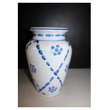 Vintage Calafornia Pottery Blue & White 10"