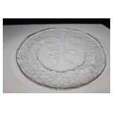 Vintage Crystal Tray Etched  Ribbon13