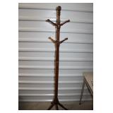 Vintage wood Coat 7 Hat Rack 66
