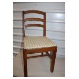 Antique Ladder Back Chair 18 to Seat 33 top of bac
