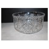 Vintage Pinwheel Crystal Bowl 5 1/2 X 9 1/2