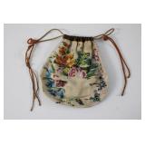 Antique Micro Beaded Floral 1920 Purse