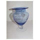 Blue Crystal Vase