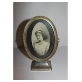 Antique Frame Oval Glass 6" x  9"