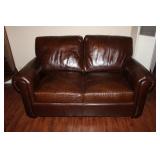 Leather Love Seat 68 x 38
