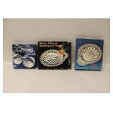 Silvered Plated Shell Trays