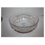 Vintage Crystal Bowl 8"