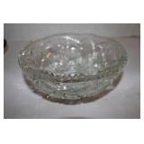 Vintage Crystal Bowl 7"