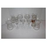 Lot of Stemed Glasses & Pitcher