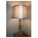 Acrylic  & Sliver Lamp 29"