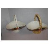 Porcelain Basket Bowls 8 x 11