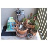 Mixed Lot Planting Pots,Yard Tool & More