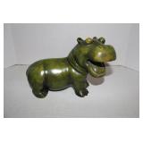 Hippo Figurine  8 x 12