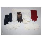 Ladies Leather & Cloth Gloves , & Hankies