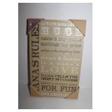 Rustic Messages Wal Plaque 69 x 14