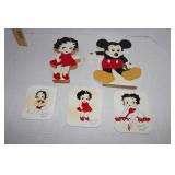Wood Betty Boos & Mickey