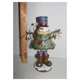 Metal Snow Man, Snowman Candle