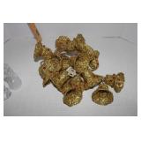Gold Tinsel Bells Lights