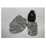 Genuine Military Cap,Pouches & Canteen