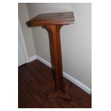 Tiger Oak Pedestal Table 36 x 12