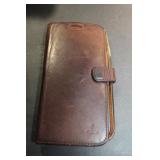 Brown leather , wallet fold Snakehive London ipnce