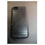 black Spigen dual card storage iphone case   [unsu