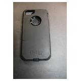 black Otterbox iphone case  [unsure of generation]