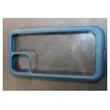 teal blue / clear iphone case [unsure of generatio