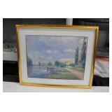 Gold Framed  Artwork 21 x 17