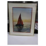 Artwork Sail Boat 16 x 20