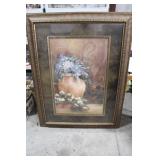 Signed  Large Pot Of Flowers 42 1/2 x 54 1/2