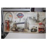 Under Ground London On Canvas 47 x 24