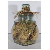 Glass Jar with Pasta 12 1/2"