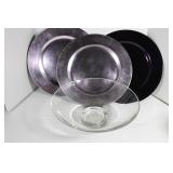 Crate & Barrel Bowl small chip 12 & 13" Plate Char