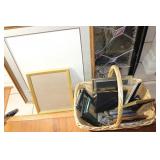 Large Lot of Frames 3 x 5 to 29 x 25 Basket not in