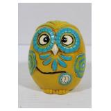 Ceramic Owl Coin Bank 5 1/2"