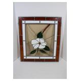 Vintage Stain Glass 17 x 19